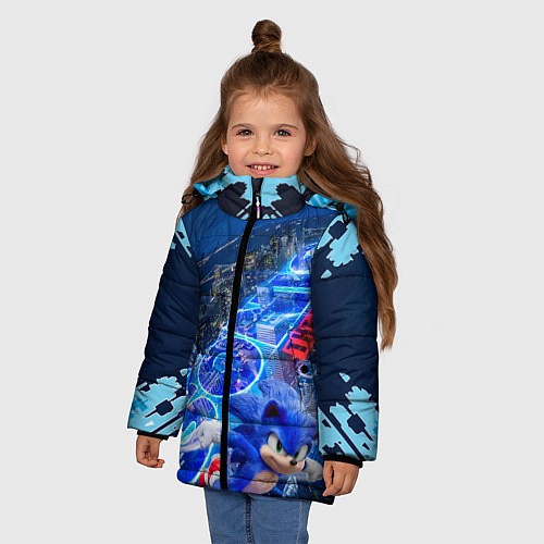 Зимняя куртка для девочки Sonik / 3D-Светло-серый – фото 3
