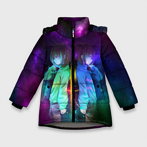 Зимняя куртка для девочки UNDERTALE / 3D-Светло-серый – фото 1