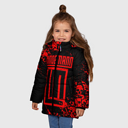 Куртка зимняя для девочки LINDEMANN, цвет: 3D-черный — фото 2