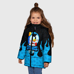 Куртка зимняя для девочки BRAWL STARS:MR P, цвет: 3D-черный — фото 2