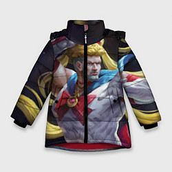 Куртка зимняя для девочки Сейлор Панч, цвет: 3D-красный