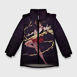 Куртка зимняя для девочки SAILOR MARS, цвет: 3D-светло-серый