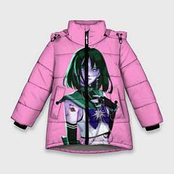 Куртка зимняя для девочки SAILOR MOON, цвет: 3D-светло-серый