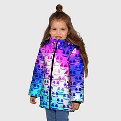 Куртка зимняя для девочки MARSMELLO SPACE, цвет: 3D-черный — фото 2
