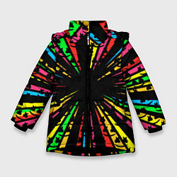 Куртка зимняя для девочки MARSMELLO, цвет: 3D-черный