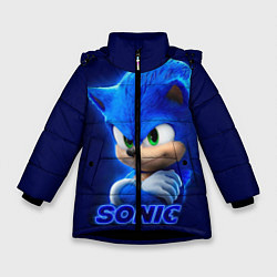 Куртка зимняя для девочки SONIC, цвет: 3D-черный