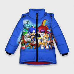 Куртка зимняя для девочки SONIC, цвет: 3D-красный