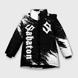 Куртка зимняя для девочки SABATON, цвет: 3D-черный