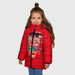 Куртка зимняя для девочки Juice WRLD, цвет: 3D-черный — фото 2