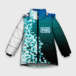Куртка зимняя для девочки PUBG, цвет: 3D-светло-серый