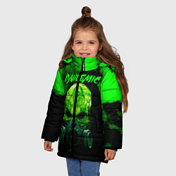 Куртка зимняя для девочки Пандемия, цвет: 3D-черный — фото 2