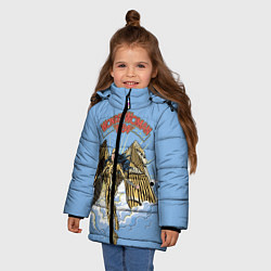 Куртка зимняя для девочки Wonder Women, цвет: 3D-светло-серый — фото 2