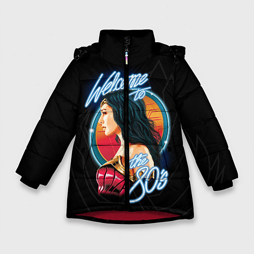 Зимняя куртка для девочки Welcome to 80's / 3D-Красный – фото 1