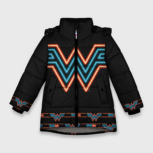 Зимняя куртка для девочки WW 84 / 3D-Светло-серый – фото 1