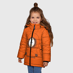 Куртка зимняя для девочки ЮЖНЫЙ ПАРК, цвет: 3D-красный — фото 2