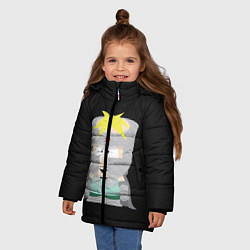 Куртка зимняя для девочки Batters, цвет: 3D-черный — фото 2