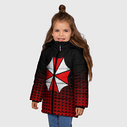 Куртка зимняя для девочки Umbrella, цвет: 3D-черный — фото 2