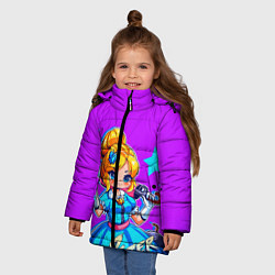 Куртка зимняя для девочки PIPER, цвет: 3D-черный — фото 2