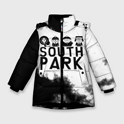 Куртка зимняя для девочки South Park, цвет: 3D-черный