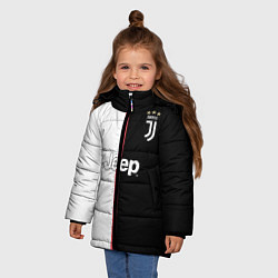 Куртка зимняя для девочки Форма Ronaldo, цвет: 3D-черный — фото 2