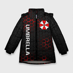 Куртка зимняя для девочки UMBRELLA CORP, цвет: 3D-светло-серый