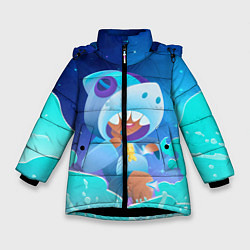 Куртка зимняя для девочки LEON SHARK - BRAWL STARS, цвет: 3D-черный
