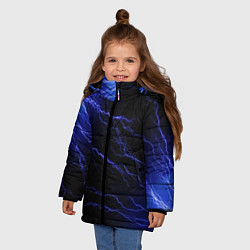 Куртка зимняя для девочки МОЛНИИ, цвет: 3D-красный — фото 2