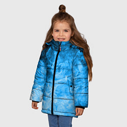 Куртка зимняя для девочки ОГОНЬ BLUE, цвет: 3D-черный — фото 2