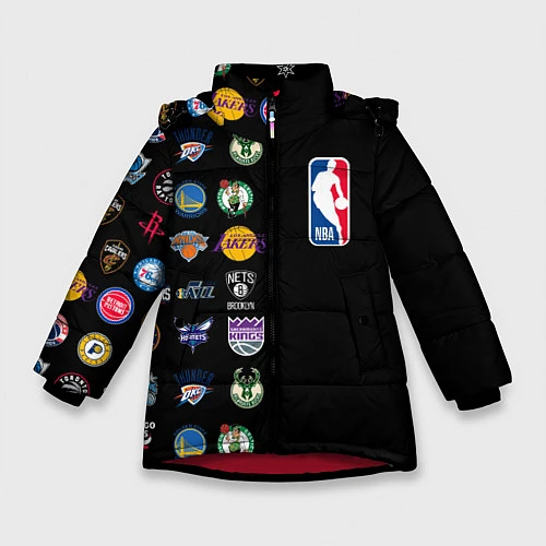 Зимняя куртка для девочки NBA Team Logos 2 / 3D-Красный – фото 1