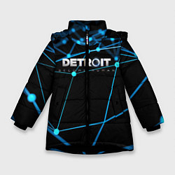 Куртка зимняя для девочки Detroit:Become Human, цвет: 3D-черный