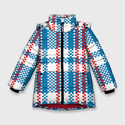 Куртка зимняя для девочки Челнок, цвет: 3D-красный