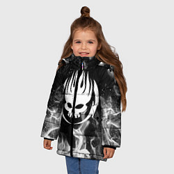 Куртка зимняя для девочки THE OFFSPRING, цвет: 3D-черный — фото 2