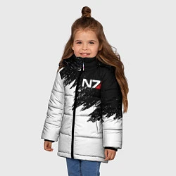 Куртка зимняя для девочки MASS EFFECT N7, цвет: 3D-светло-серый — фото 2