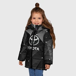 Куртка зимняя для девочки TOYOTA, цвет: 3D-светло-серый — фото 2