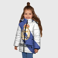 Куртка зимняя для девочки Реал, цвет: 3D-черный — фото 2