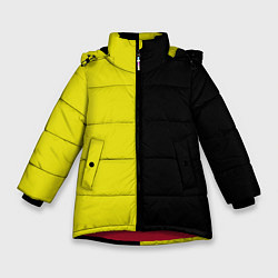Куртка зимняя для девочки BLACK YELLOW, цвет: 3D-красный