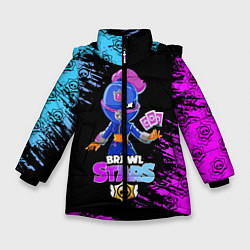 Куртка зимняя для девочки BRAWL STARS TARA, цвет: 3D-черный