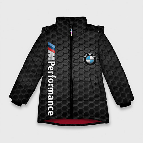 Зимняя куртка для девочки BMW PERFORMANCE / 3D-Красный – фото 1