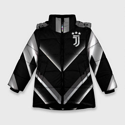 Куртка зимняя для девочки Juventus F C, цвет: 3D-черный