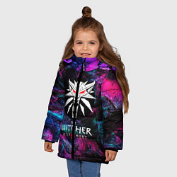 Куртка зимняя для девочки The Witcher 3, цвет: 3D-черный — фото 2