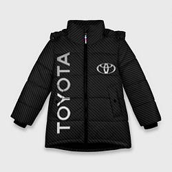 Куртка зимняя для девочки Toyota CARBON, цвет: 3D-черный