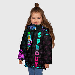 Куртка зимняя для девочки BRAWL STARS SPROUT 25, цвет: 3D-светло-серый — фото 2