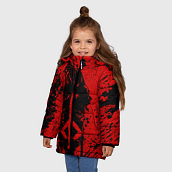 Куртка зимняя для девочки BLOODBORNE, цвет: 3D-светло-серый — фото 2