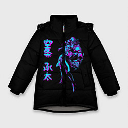 Куртка зимняя для девочки Jotaro Kujo, Jojo, цвет: 3D-светло-серый