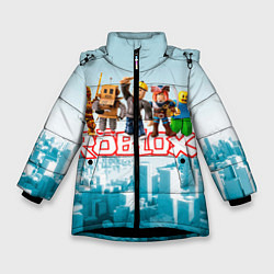 Куртка зимняя для девочки ROBLOX 5, цвет: 3D-черный