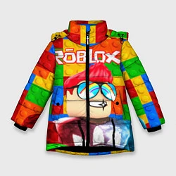 Куртка зимняя для девочки ROBLOX 3, цвет: 3D-черный