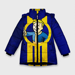 Куртка зимняя для девочки FALLOUT 4, цвет: 3D-черный