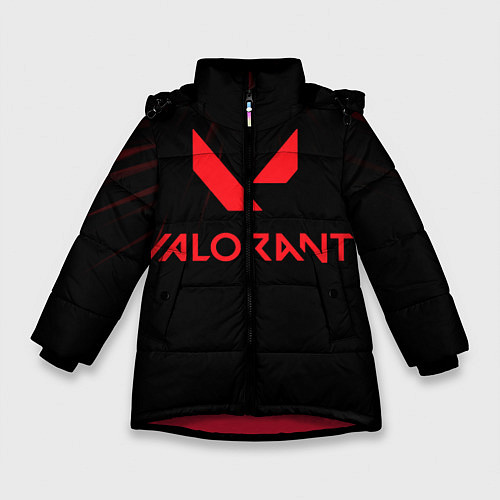 Зимняя куртка для девочки VALORANT / 3D-Красный – фото 1