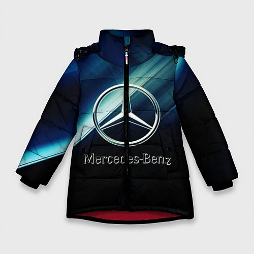 Зимняя куртка для девочки Mercedes / 3D-Красный – фото 1