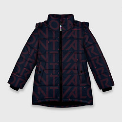 Куртка зимняя для девочки Valorant art, цвет: 3D-черный